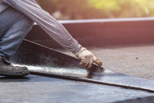 Professional Basement Waterproofing technician working in New Paris, OH